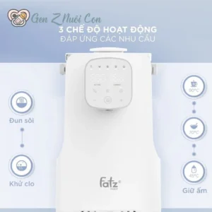 Máy đun và hâm nước pha sữa thông minh tiện lợi Fatzbaby Smart 5 Plus - FB3823HB